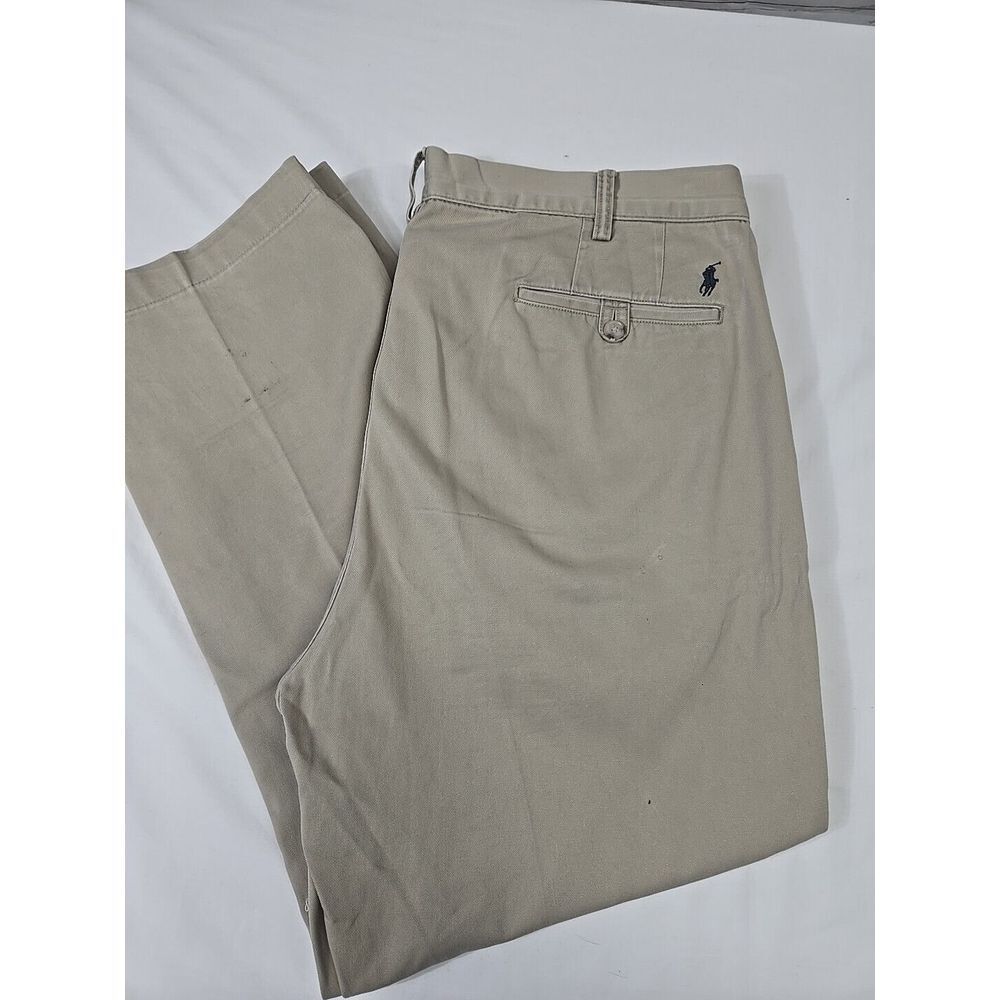 Polo Ralph Lauren Chino Pants Men's Size 38x28 Beige Classic Fit 100% Cotton